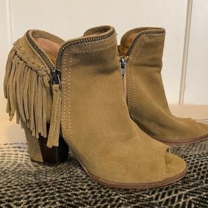 Tan booties